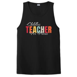 Childless Teacher For Kamala Harris 2024 PosiCharge Competitor Tank