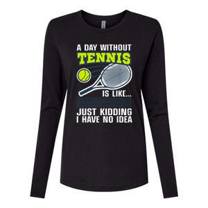 Cool Tennis For Tennis Player Sports Lover Coach Womens Cotton Relaxed Long Sleeve T-Shirt