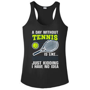 Cool Tennis For Tennis Player Sports Lover Coach Ladies PosiCharge Competitor Racerback Tank