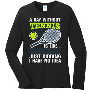 Cool Tennis For Tennis Player Sports Lover Coach Ladies Long Sleeve Shirt