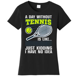 Cool Tennis For Tennis Player Sports Lover Coach Women's T-Shirt