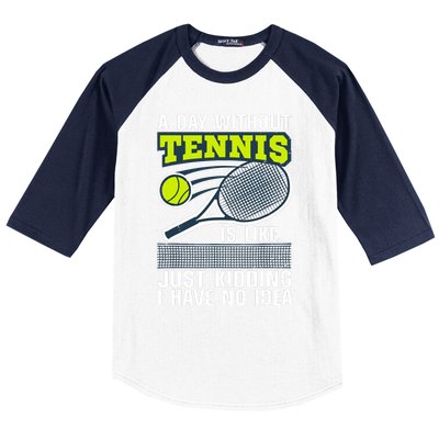 Cool Tennis For Tennis Player Sports Lover Coach Baseball Sleeve Shirt