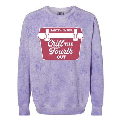 Chill The Fourth Out Colorblast Crewneck Sweatshirt