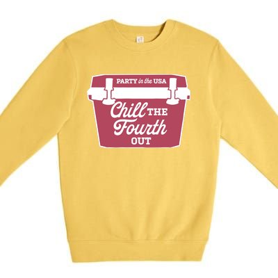 Chill The Fourth Out Premium Crewneck Sweatshirt