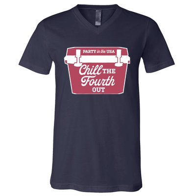 Chill The Fourth Out V-Neck T-Shirt