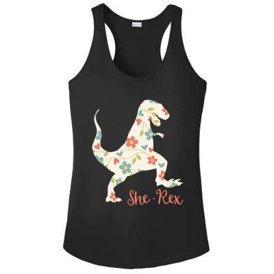 Cute Trex Funny Dinosaur She Rex And Gift Ladies PosiCharge Competitor Racerback Tank