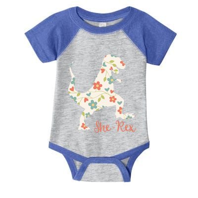 Cute Trex Funny Dinosaur She Rex And Gift Infant Baby Jersey Bodysuit