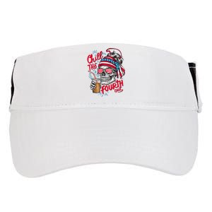 Chill The Fourth Out Patriotic Skull 4th Of July Adult Drive Performance Visor