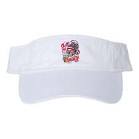 Chill The Fourth Out Patriotic Skull 4th Of July Valucap Bio-Washed Visor