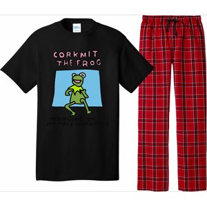 Corkmit The Frog Infringing On Multiple Copyrights Frog Meme Pajama Set