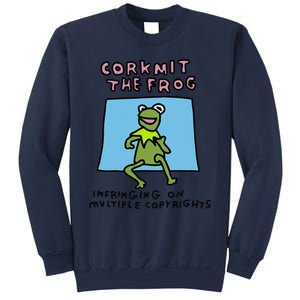 Corkmit The Frog Infringing On Multiple Copyrights Frog Meme Sweatshirt