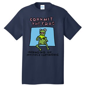 Corkmit The Frog Infringing On Multiple Copyrights Frog Meme Tall T-Shirt