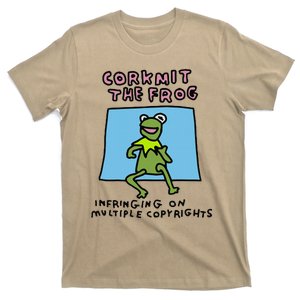 Corkmit The Frog Infringing On Multiple Copyrights Frog Meme T-Shirt