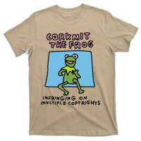 Corkmit The Frog Infringing On Multiple Copyrights Frog Meme T-Shirt