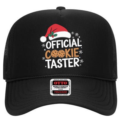 Cookie Tester Funny Christmas Taster Baking Crew High Crown Mesh Back Trucker Hat