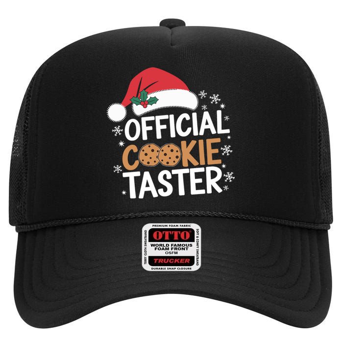 Cookie Tester Funny Christmas Taster Baking Crew High Crown Mesh Back Trucker Hat