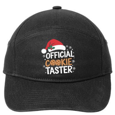 Cookie Tester Funny Christmas Taster Baking Crew 7-Panel Snapback Hat