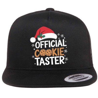 Cookie Tester Funny Christmas Taster Baking Crew Flat Bill Trucker Hat