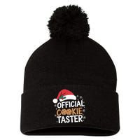 Cookie Tester Funny Christmas Taster Baking Crew Pom Pom 12in Knit Beanie