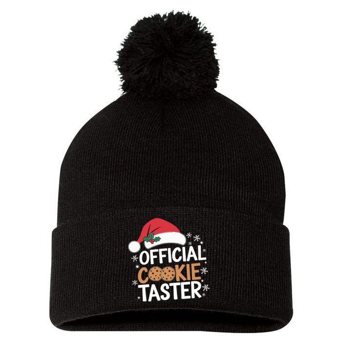 Cookie Tester Funny Christmas Taster Baking Crew Pom Pom 12in Knit Beanie