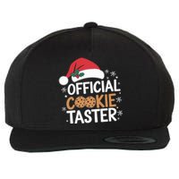 Cookie Tester Funny Christmas Taster Baking Crew Wool Snapback Cap