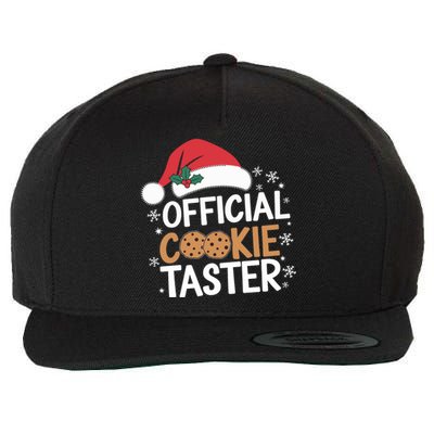 Cookie Tester Funny Christmas Taster Baking Crew Wool Snapback Cap