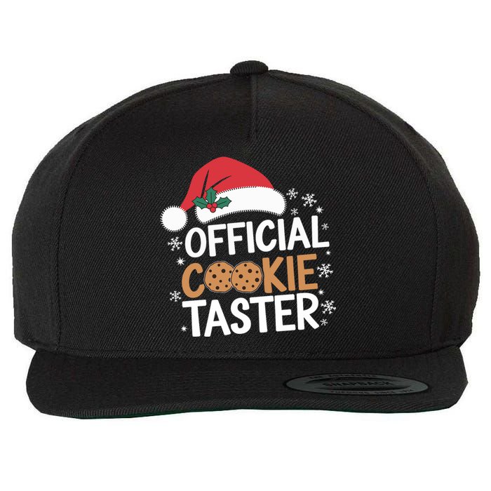 Cookie Tester Funny Christmas Taster Baking Crew Wool Snapback Cap