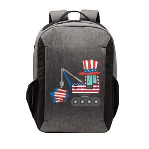 Crane Truck Firecrackers 4th Of July Baby Boy Vector Backpack