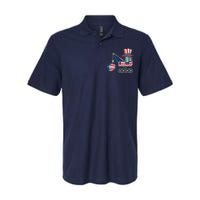 Crane Truck Firecrackers 4th Of July Baby Boy Softstyle Adult Sport Polo