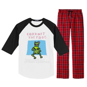 Corkmit The Frog Infringing On Multiple Copyrights Frog Meme Raglan Sleeve Pajama Set