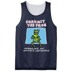 Corkmit The Frog Infringing On Multiple Copyrights Frog Meme Mesh Reversible Basketball Jersey Tank