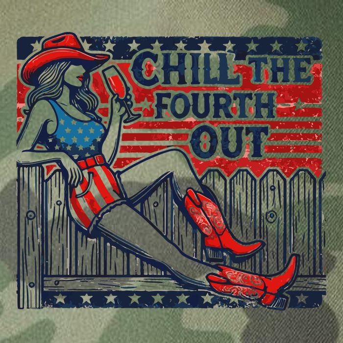 Chill The Fourth Out Funny 4th Of July Legacy Tie Dye Trucker Hat
