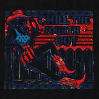 Chill The Fourth Out Funny 4th Of July Ladies PosiCharge Tri-Blend Wicking Tank