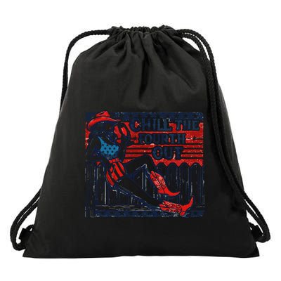 Chill The Fourth Out Funny 4th Of July Drawstring Bag