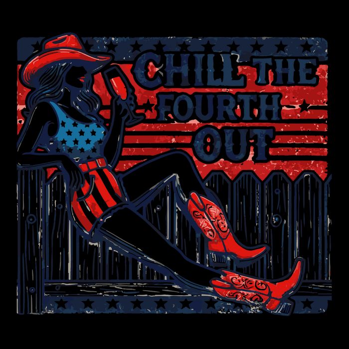 Chill The Fourth Out Funny 4th Of July 16 in Basic Backpack