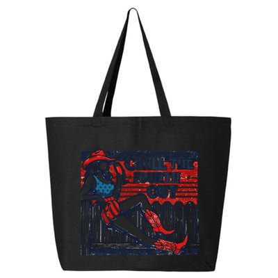 Chill The Fourth Out Funny 4th Of July 25L Jumbo Tote