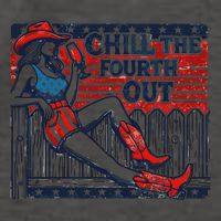 Chill The Fourth Out Funny 4th Of July Vector Backpack