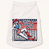 Chill The Fourth Out Funny 4th Of July Doggie Tank