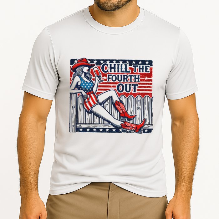 Chill The Fourth Out Funny 4th Of July Performance Shirt