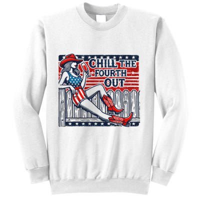 Chill The Fourth Out Funny 4th Of July Sweatshirt