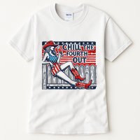 Chill The Fourth Out Funny 4th Of July Tall T-Shirt