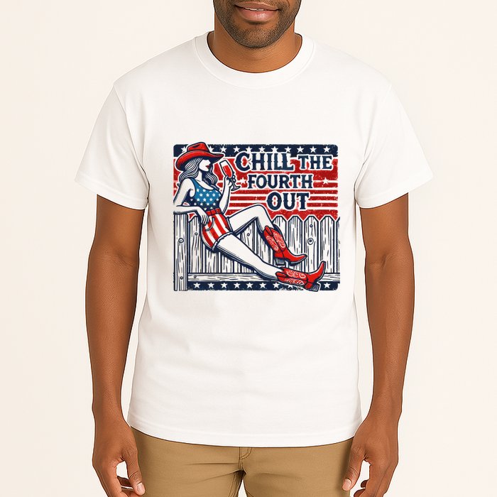 Chill The Fourth Out Funny 4th Of July Tall T-Shirt