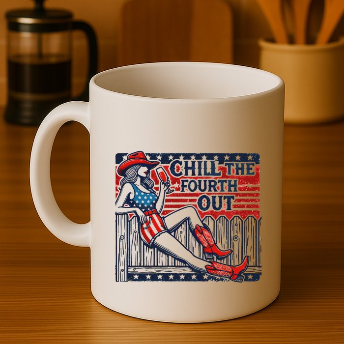 Chill The Fourth Out Funny 4th Of July Mug