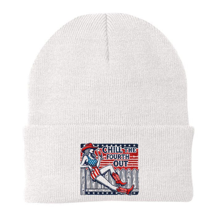 Chill The Fourth Out Funny 4th Of July Beanie