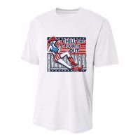 Chill The Fourth Out Funny 4th Of July Youth Performance Sprint T-Shirt