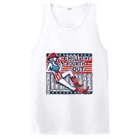 Chill The Fourth Out Funny 4th Of July PosiCharge Competitor Tank