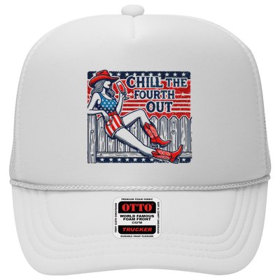 Chill The Fourth Out Funny 4th Of July Trucker Hat