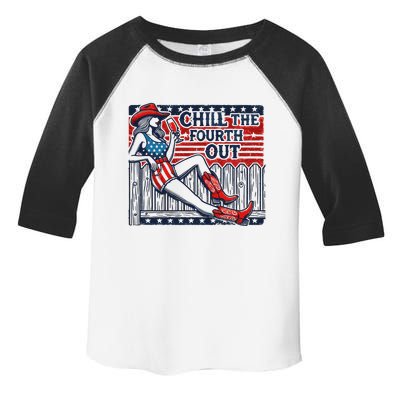 Chill The Fourth Out Funny 4th Of July Toddler Fine Jersey T-Shirt