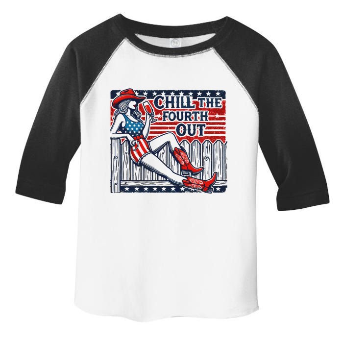 Chill The Fourth Out Funny 4th Of July Toddler Fine Jersey T-Shirt