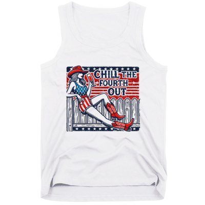 Chill The Fourth Out Funny 4th Of July Tank Top